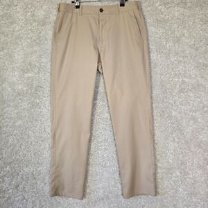 Mizzen Main Baron Pants Mens 32x30 Beige Twill Chino Tapered Office Casual